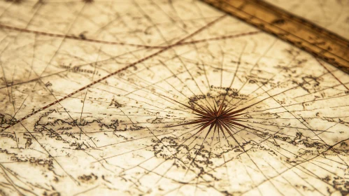 Vintage Navigational Chart