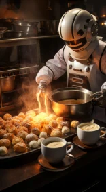 Robot Chef: A Culinary Concoction of Donuts