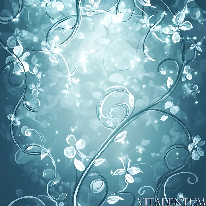 AI ART Ethereal Glowing Vines