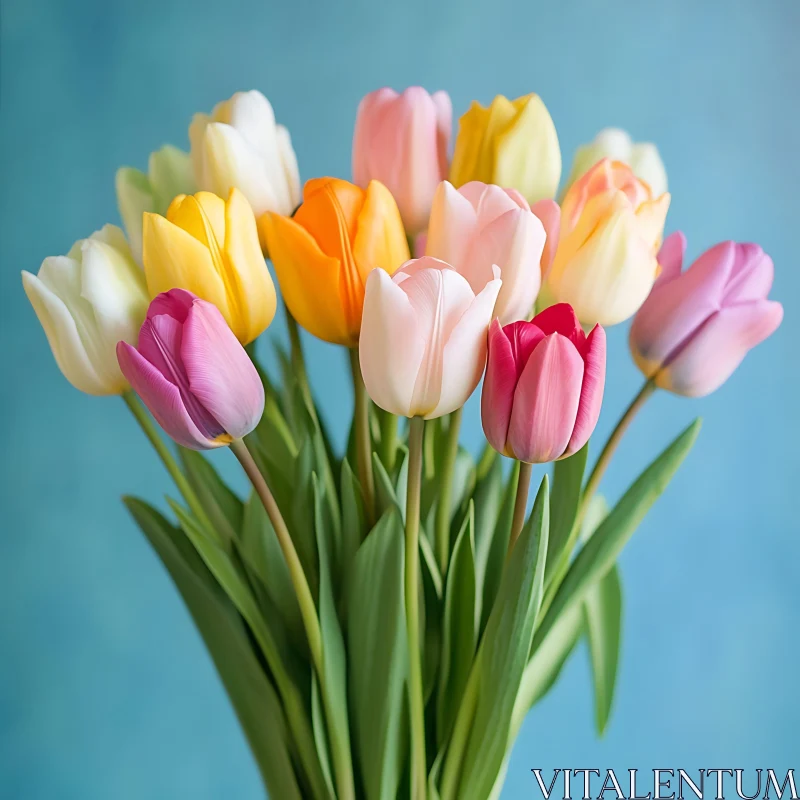 Colorful Tulips in Bloom