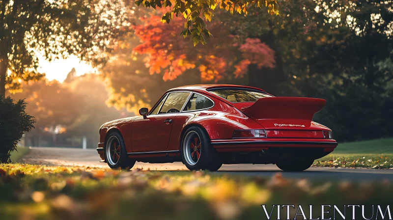 Classic Car in Autumn