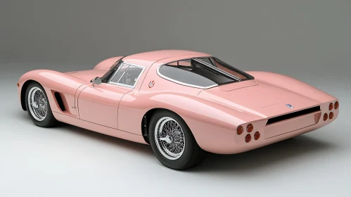 Sophisticated Pink Vintage Car