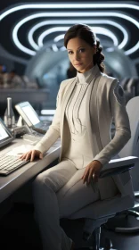 Jane Farrow in Exquisite White Dress from Star Wars