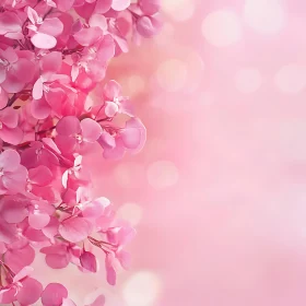 Romantic Pink Blossoms with Soft Background