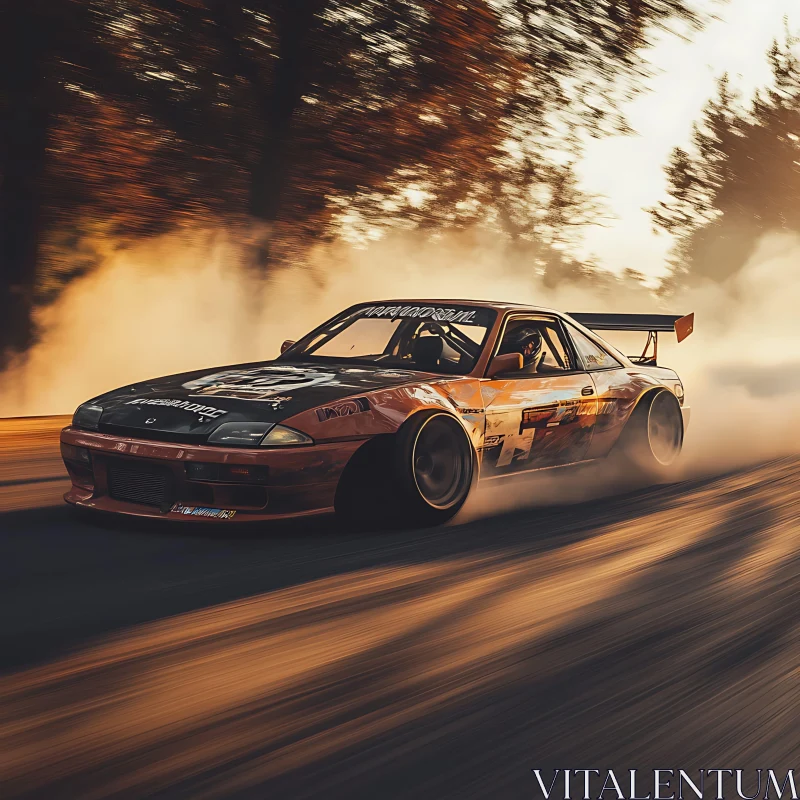 Autumn Drift Racing AI Image