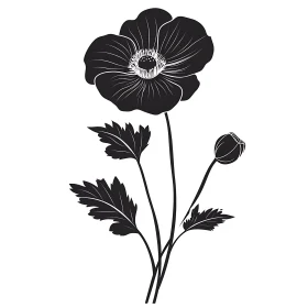 Black and White Botanical Art