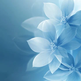 Tranquil Blue Blossoms