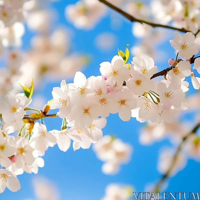 AI ART Delicate Cherry Blossoms During Springtime