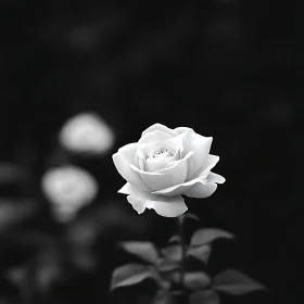 Elegance of a White Rose