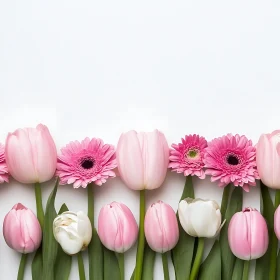 Fresh Pink and White Flowers