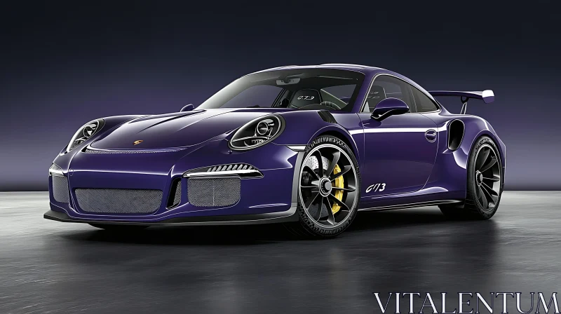 Luxury Purple GT3 Sports Vehicle AI Image