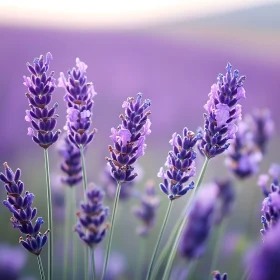 Lavender Blooms in a Serene Field