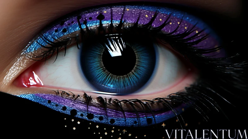 Enchanting Eye Makeup: A Captivating Artwork AI Image
