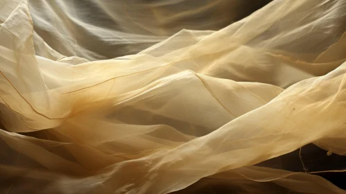 Ethereal Abstract Art: Light Tan Blanket in Golden Light
