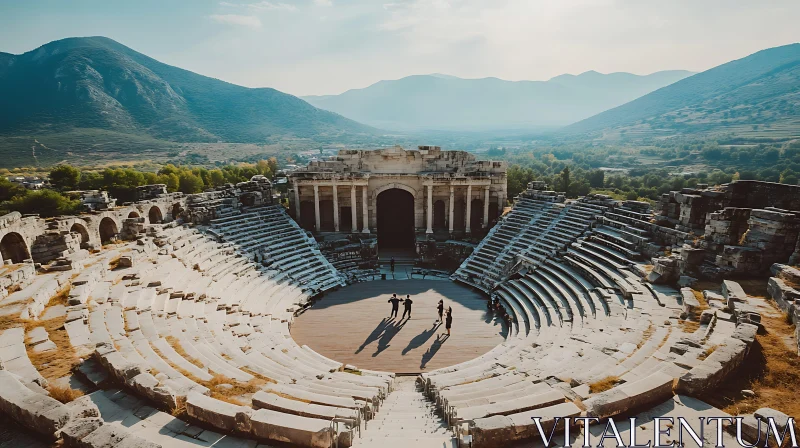 Historical Ruins in a Mountainous Landscape Historical Ruins in a Mountainous Landscape
