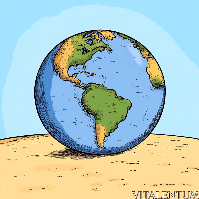 Creative Cartoon Planet Art