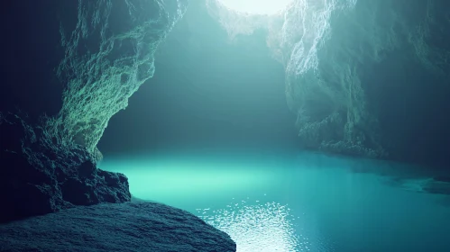 Mystical Cavern with Soft Natural Light