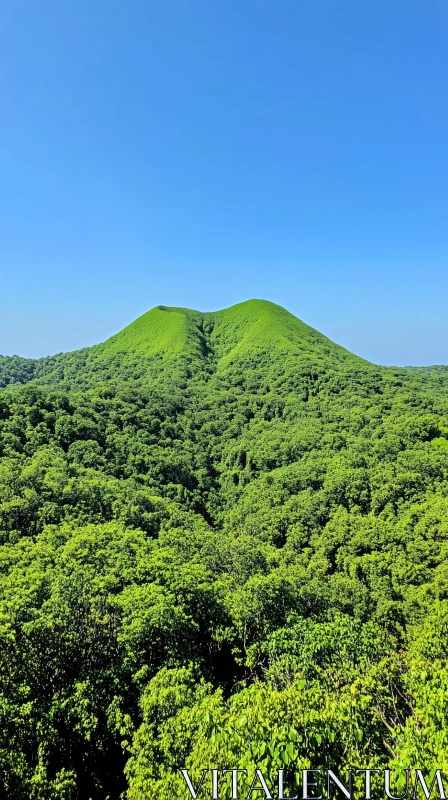 AI ART Verdant Mountain Landscape