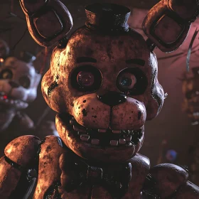 Creepy Animatronic Toy Bear