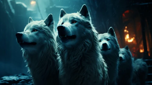 Wolf Pack HD Wallpaper: A Pop Culture Infused Fantasy