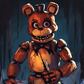 Eerie Robotic Teddy Bear Design