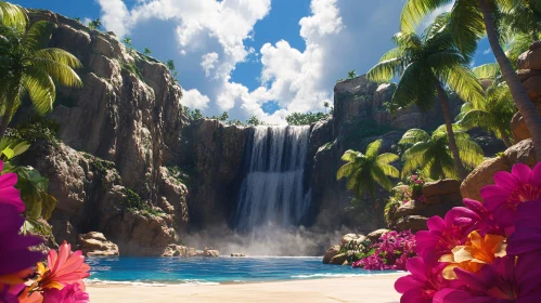 Paradise Waterfall Island