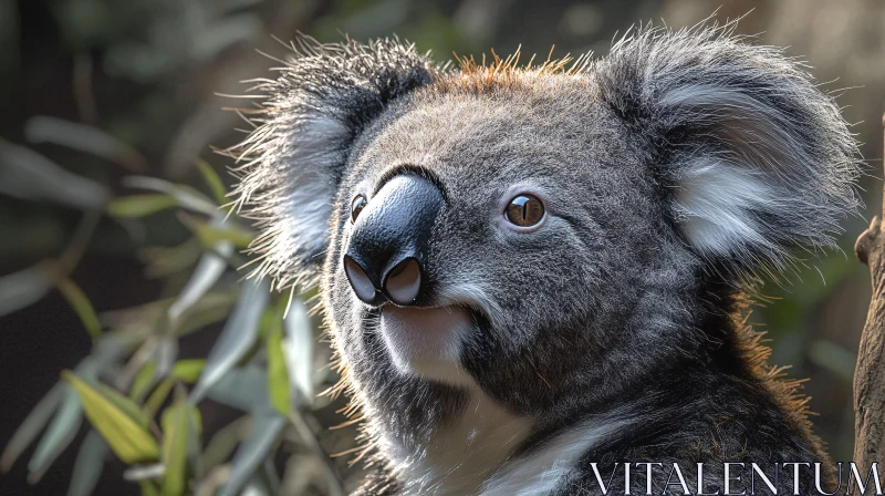 Portrait of a Koala AI Image