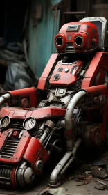 Abandoned Red Robot: A Study in Steelpunk Aesthetics