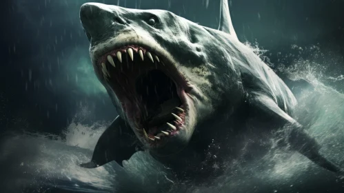 Shark Attack: A Characterful Animal Portrait in the Ocean Depths