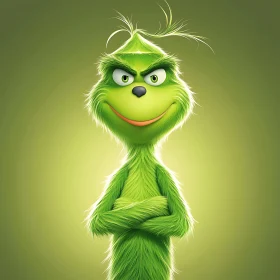 Famous Green Fur Cartoon Character