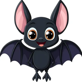 Adorable Animated Bat Character