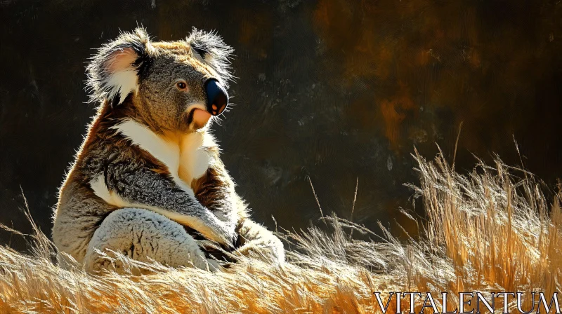 Koala in a Tranquil Setting AI Image