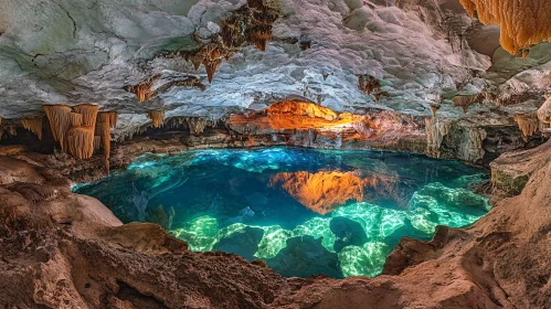 Blue Water Pool Cave