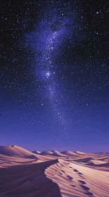 Starry Night Above Desert Dunes