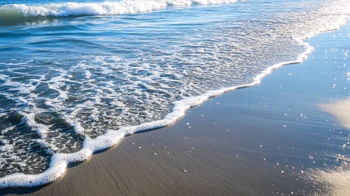 Calm Ocean Waves on the Beach