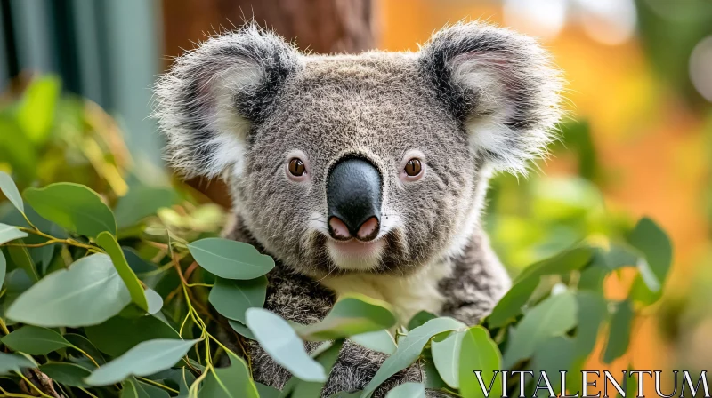 Koala in Natural Habitat AI Image