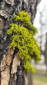 Detailed View of Tree Moss