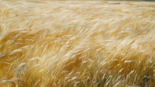 Serene Golden Wheat Field