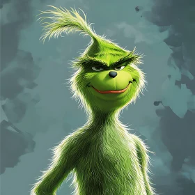 Grinch Character Illustration