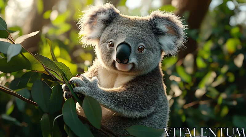 AI ART Koala in the Australian Wilderness