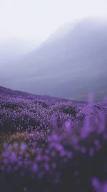 Serenity in Lavender Fields and Misty Mountains