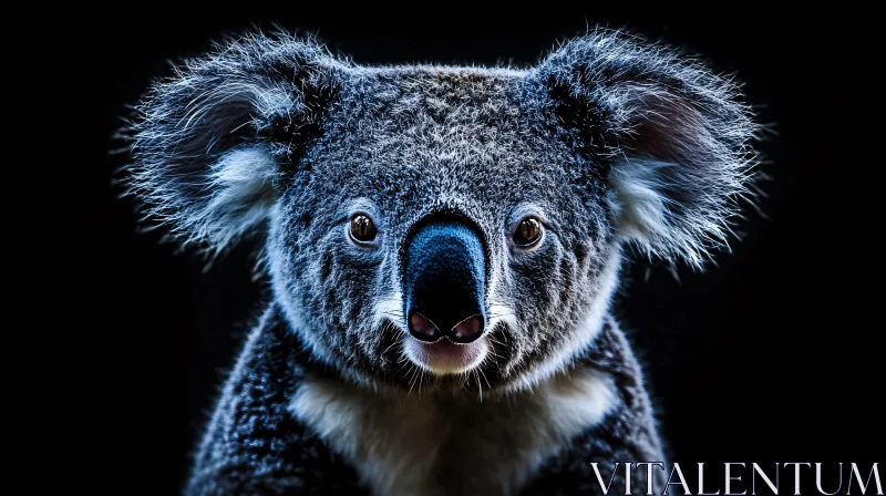 AI ART Koala Portrait: Nature's Adorable Marsupial