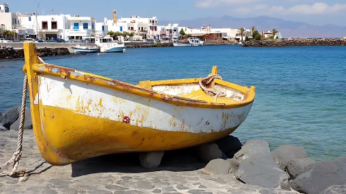 Fisherman's Boat by Calm Blue Waters