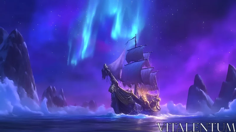 AI ART Epic Journey Through Arctic Waters