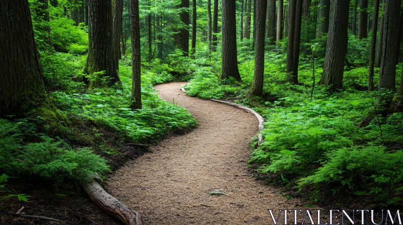 AI ART Peaceful Forest Trail