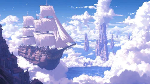 Ethereal Skyship and Floating Castles