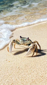 Beach Crab in Natural Habitat