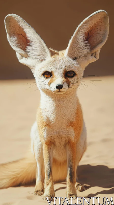 Fennec Fox with Large Ears AI Image