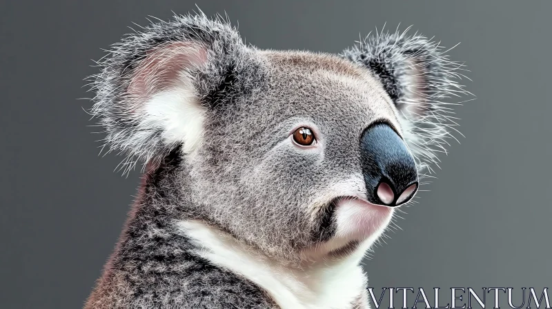 Detailed View of a Koala AI Image