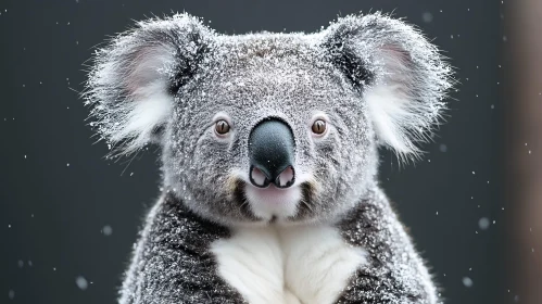 Frosty Koala in Nature